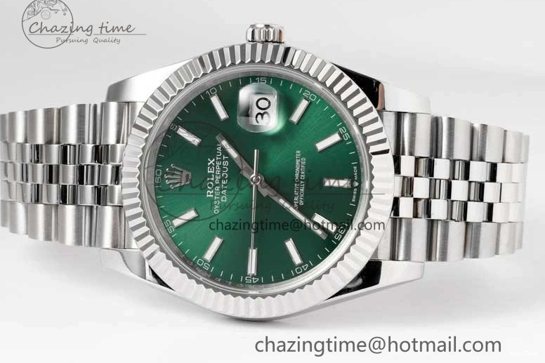MiroTime 1220 Functional DateJust 41mm 126334 DIWF 1:1 Best Edition 904L Steel Green Sunburst Dial on Jubilee Bracelet SA 2305